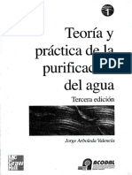 Teoria y Practica de La Purificacion Del H2O - Tomo 1 - Arboleda Valencia