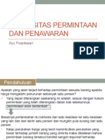 Minggu 4 Elastisitas Permintaan Dan Penawaran