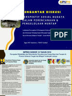 Materi 1. Perspektif Sosial Budaya Dalam Perencanaan Dan Pengelolaan Huntap