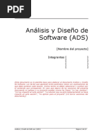 Análisis y Diseño de Software (ADS