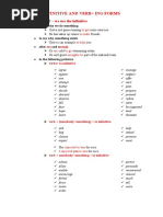 FCE - Verbs Followed by Infinitive or - Ing