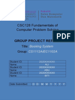 CSC128 Mini Project Final Report & Rubric