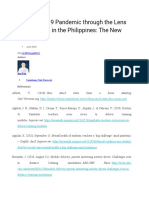 The COVID-19 Pandemic Through The Lens of Education in The Philippines: The New Normal