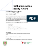Disability Course Advert