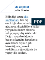 Bir Günde Implant Abdulkadir Narin