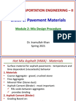 Block-1 (Module 2) - HMA Mix Design