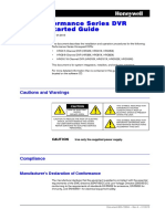 Quick Start Guide - HRG Performance Series DVR