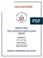 Project Title Tree Topology in Cisco Packet Tracer: Submitted To