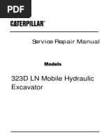 Caterpillar Cat 323D LN Mobile Hydraulic Excavator (Prefix DCJ) Service Repair Manual (DCJ00001 and Up)