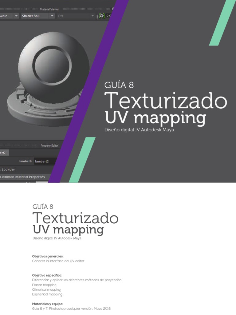 Texturizado Uv Mapping Con Maya | PDF | Autodesk Maya | Informática