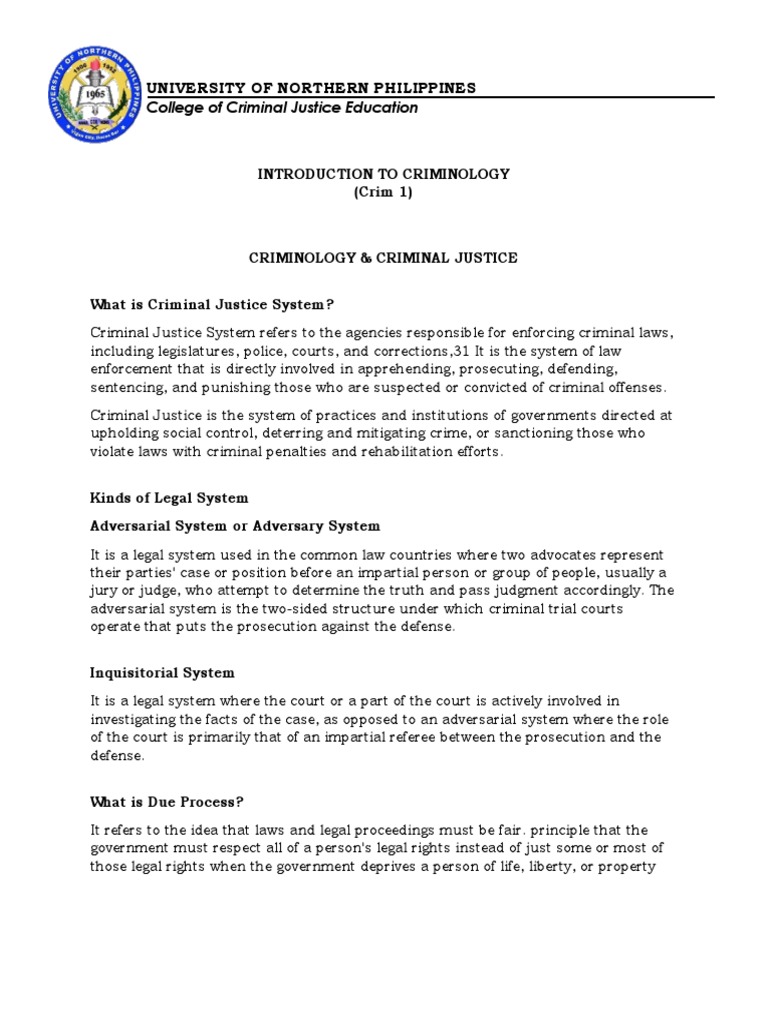 Introduction to Criminology Overview | PDF | Forensic Science | Fingerprint