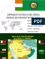 Opportunities For India Doing Business With GCC:: Nikhil Shinde Shrish Chaudhary Sunny Sharma Debjani Parui