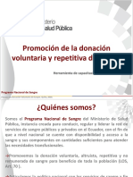 Promocion Donación Voluntaria de Sangre-Capacitación 2020