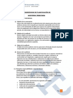 003 Memorándum de Planificación de Auditoria