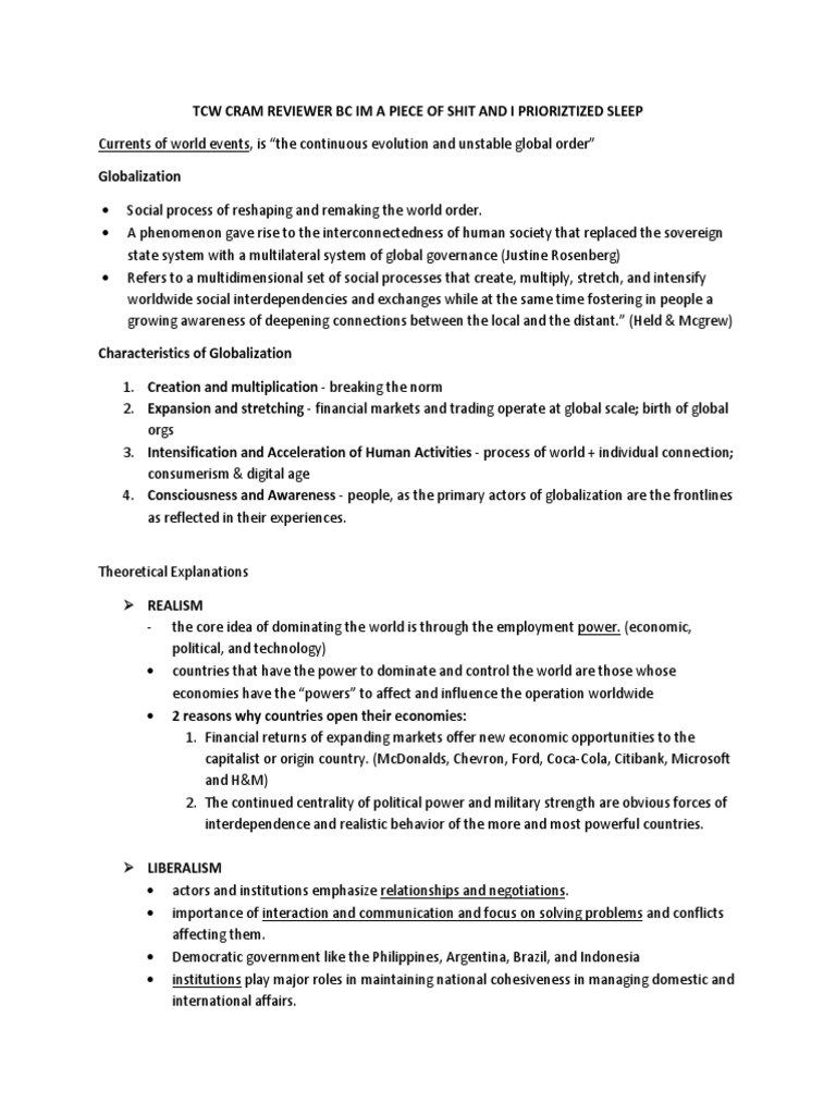 Globalization's Impact on Society | PDF | Globalization | Free Market