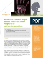 What Factors Exacerbate and Mitigate The Risk of Gender-Based Violence During COVID-19?