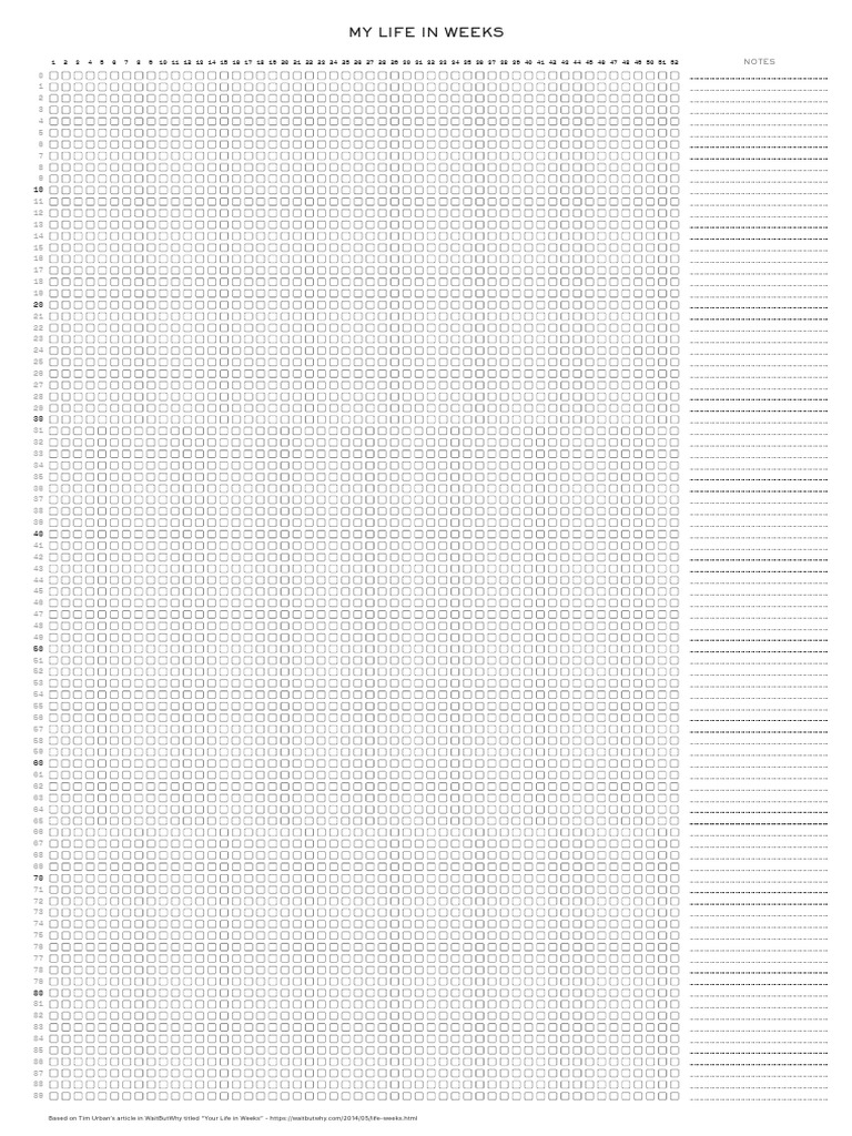 Life Calendar PDF