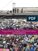 Autocratization Surges - Resistance Grows: Institute