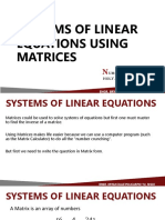 TOPIC 2 - Systems of Linear Equations