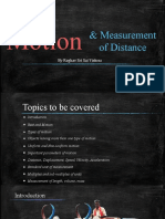 Motion and Measurement of Distance