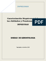 Caracterización Biopsicosocial de Los Jubilados y Pensionados Del - NOVIEMBRE 2019