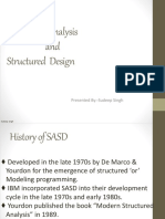 Structured Analysis and Structured Design: Presented By:-Sudeep Singh