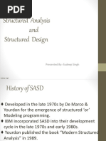 Structured Analysis and Structured Design: Presented By:-Sudeep Singh