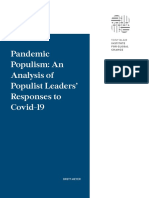 Pandemic Populism: An Analysis of Populist Leaders' Responses To Covid-19