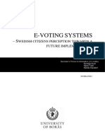 E-VOTING SYSTEMS Swedish Experience
