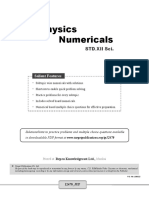 Physics Numericals: STD XII Sci