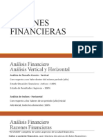 Razones Financieras