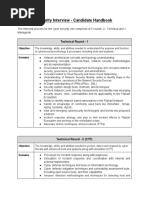 Security Interview - Candidate Handbook: Technical Round - 1