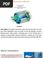 Turbomachinery (ME-209) : Dr. Sumit Kumar Singh Guest Faculty, Mechanical Engineering Department Tezpur University