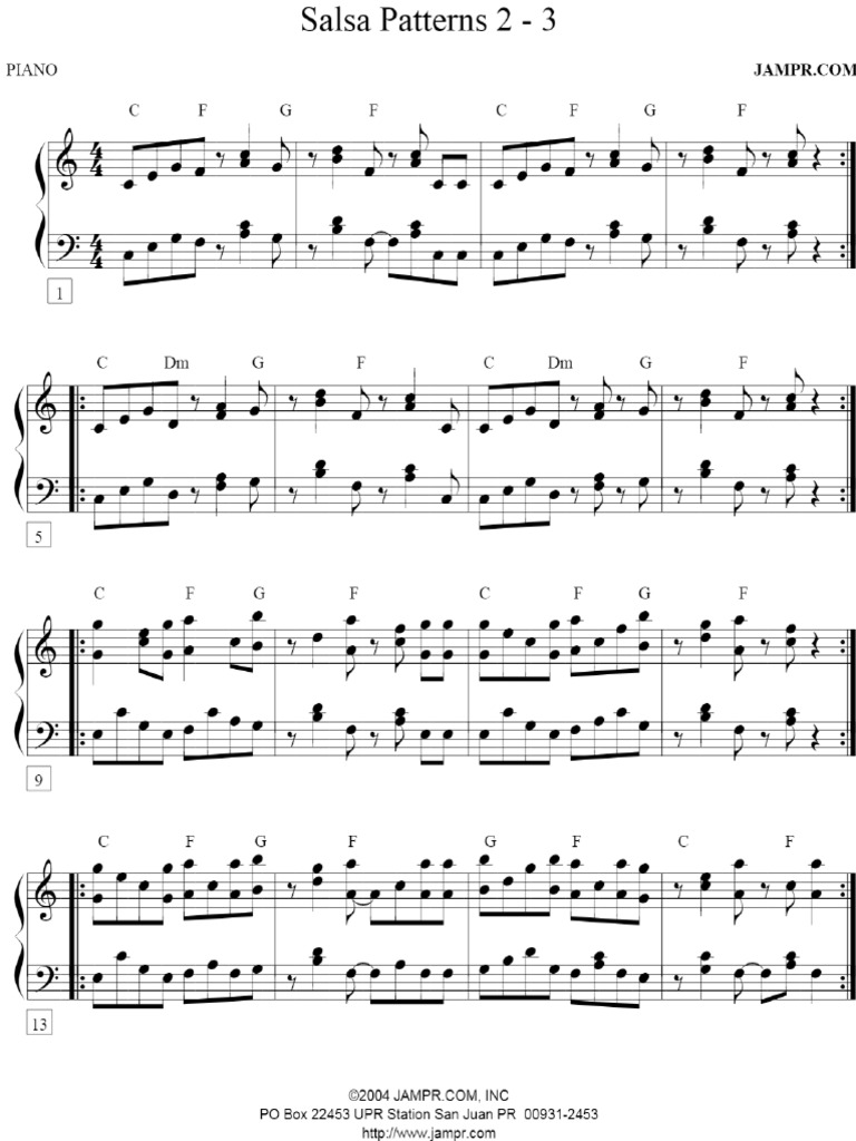 Patrones Piano Salsa - PDF | PDF