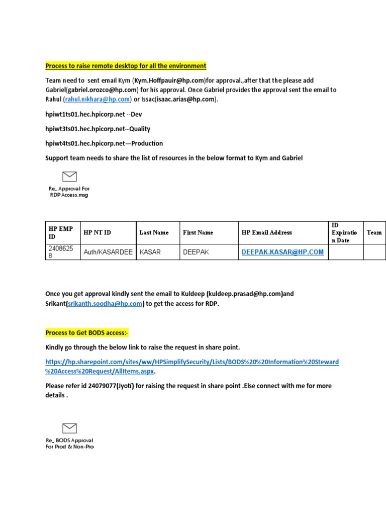 Remote Desktop Access Process | PDF | Remote Desktop Services | System ...