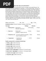 Geriatric Health Assessment