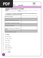 examen tema10 EXPRESONES ALGEBRAICAS