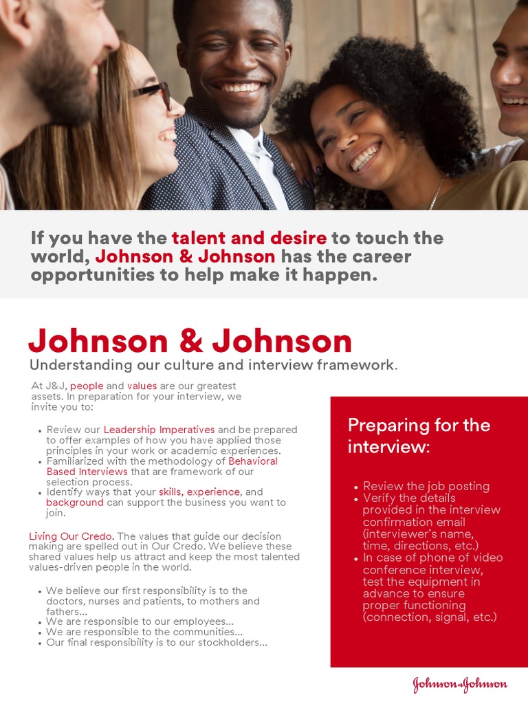 Your Interview at JNJ PDF Interview Leadership