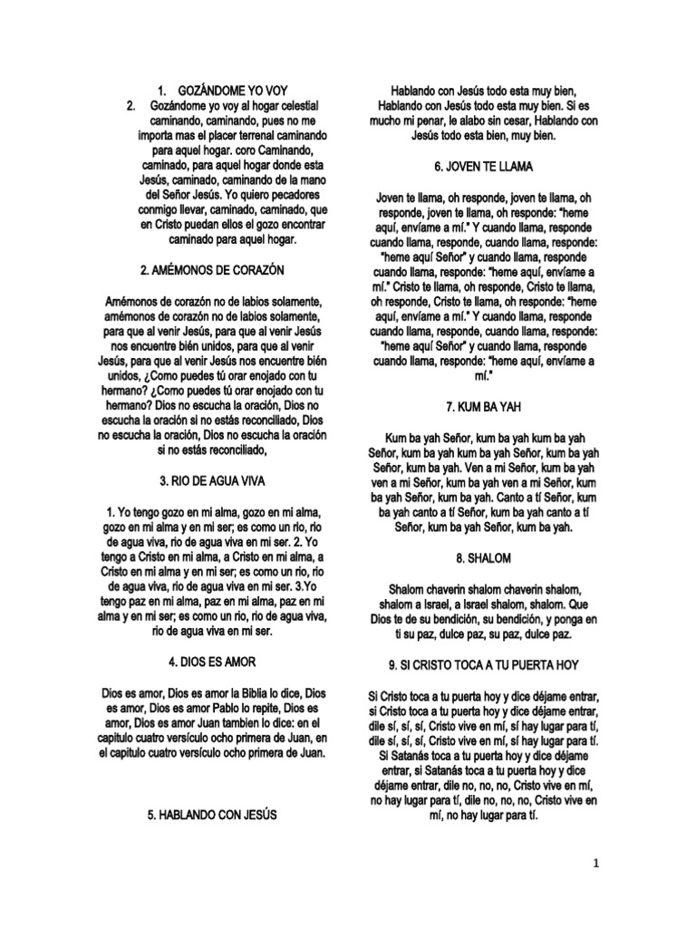 Coritos Descargar Gratis Pdf Cristo Título Oración