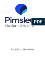 Modern Greek 2: Reading Booklet