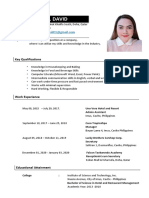 April Rose M. David: Key Qualifications