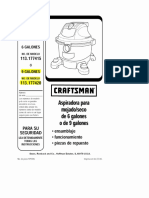 Aspiradora Craftsman Modelo 113.177420