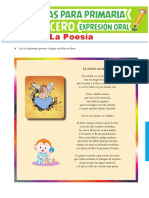 La Poesía para Tercer Grado de Primaria8888888888