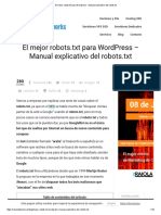 El Mejor Robots - TXT para Wordpress - Manual Explicativo Del Robots