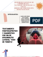 Diapositivas-Tratamiento Fisioterapéutico y Diagnóstico Por RM de Epicondilitis Lateral, Codo de Tenista.