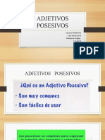 ADJETIVOS POSESIVOS