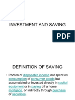 Investment and Saving