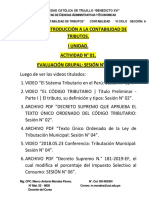 EVALUACIÓN GRUPAL E INDIVIDUAL MATERIAL SEMANA 1, 2, 3, 4, 5 y 6