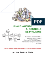 Gestao de Projetos PMI Planejamento Controle de Projetos Dirce Quandt de Oliveira