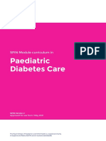 Paediatric Diabetes Care: SPIN Module Curriculum in